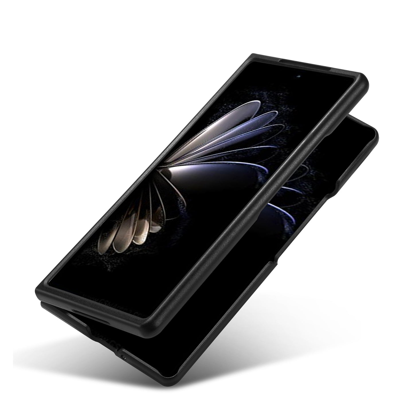 For Xiaomi Mi Mix Fold 2 LC.IMEEKE 3 in 1 Carbon Fiber Texture Shockproof Phone Case(Black)