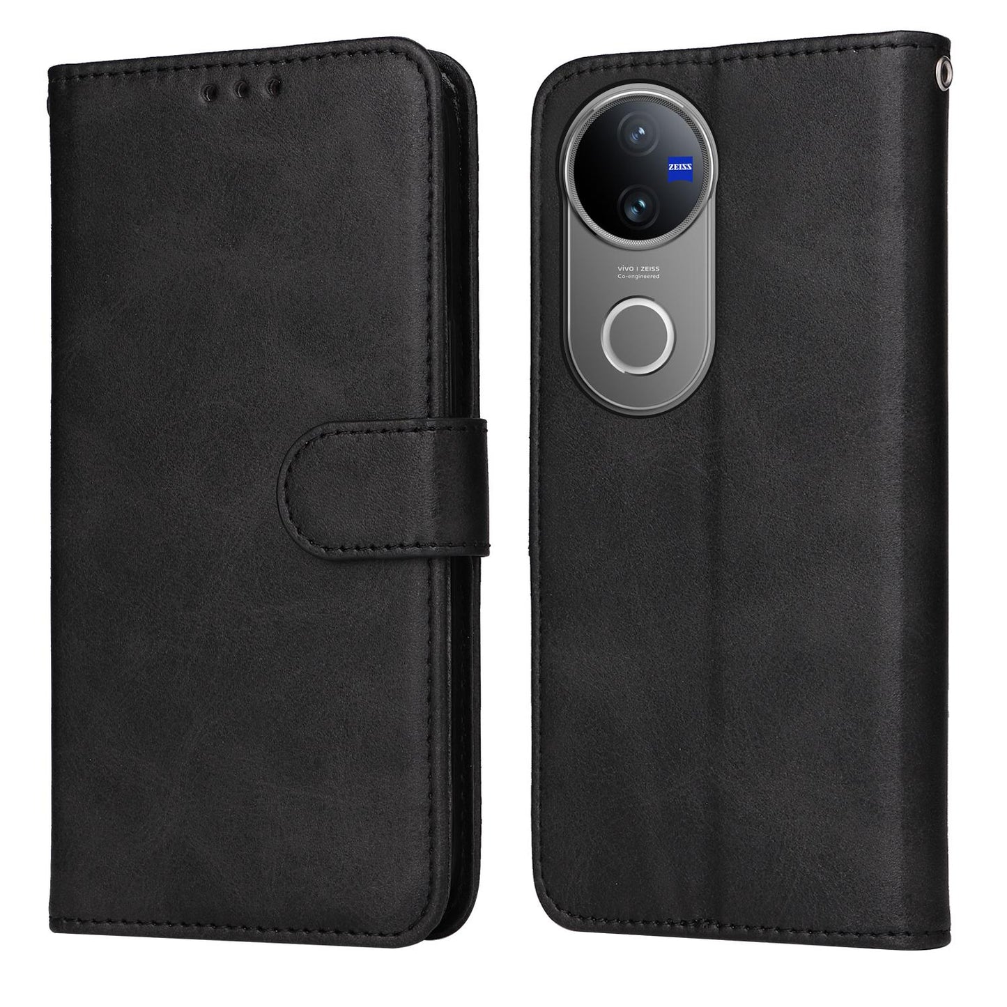 For vivo V50 Classic Calf Texture Flip Leather Phone Case(Black)