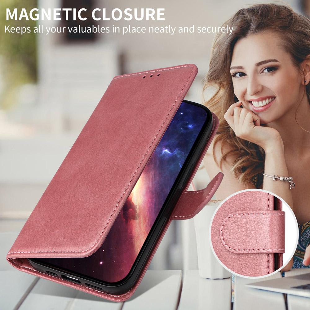 For vivo V50 Classic Calf Texture Flip Leather Phone Case(Rose Gold)