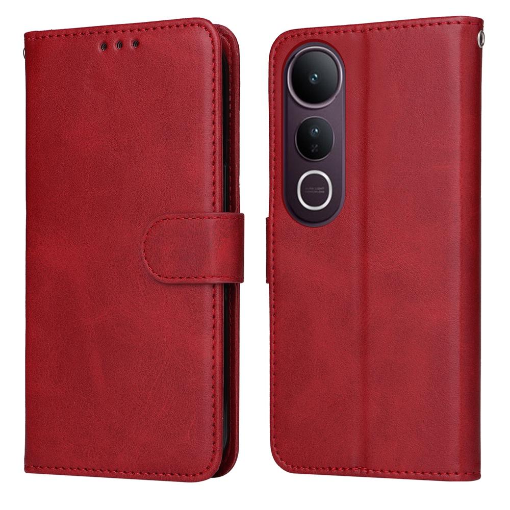 For vivo V50 Lite 4G / 5G Classic Calf Texture Flip Leather Phone Case(Red)