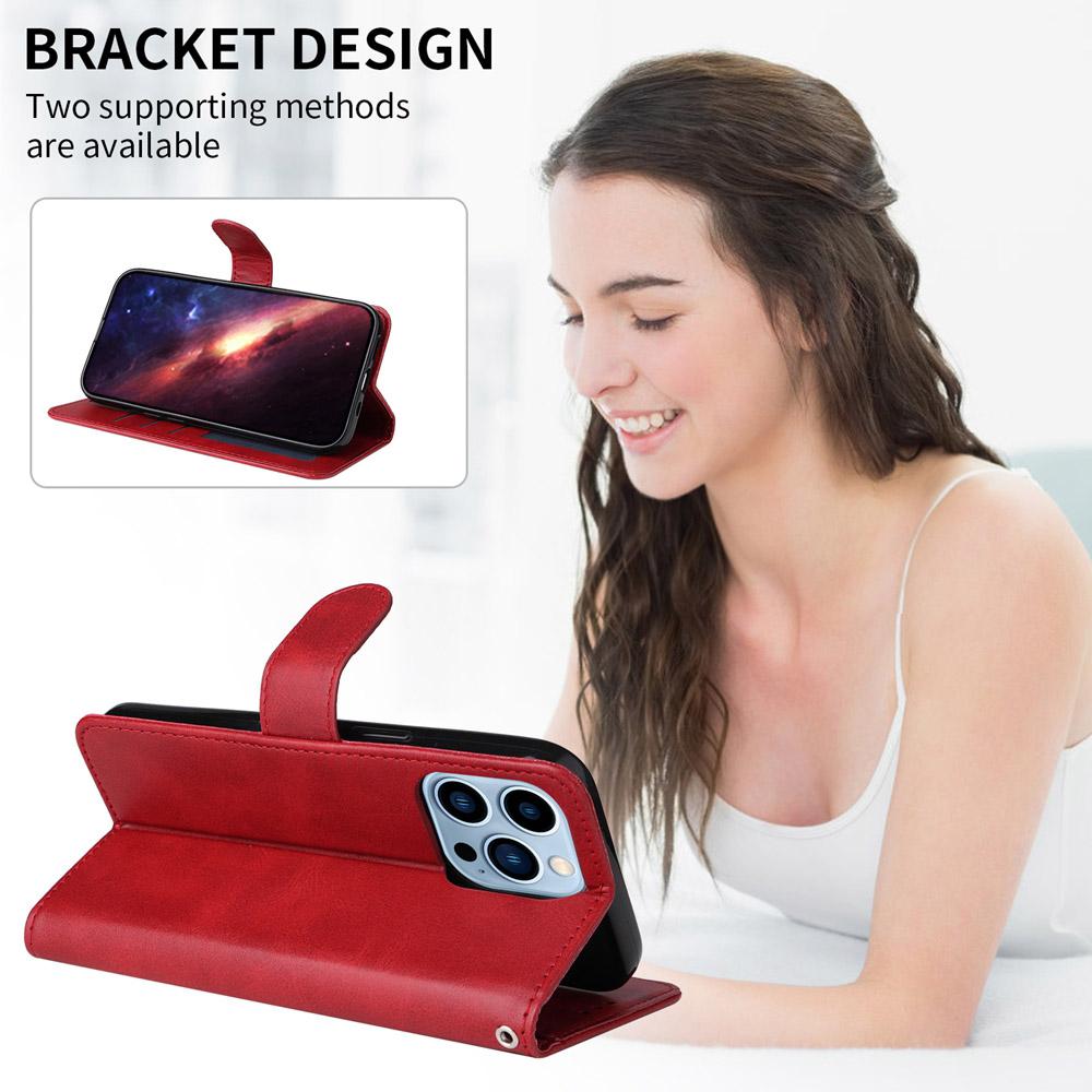 For vivo V50 Lite 4G / 5G Classic Calf Texture Flip Leather Phone Case(Red)