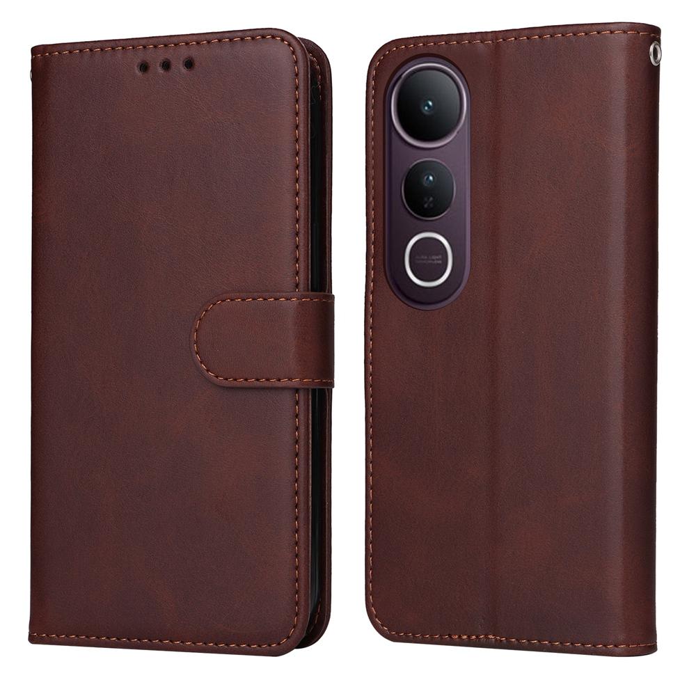 For vivo V50 Lite 4G / 5G Classic Calf Texture Flip Leather Phone Case(Brown)