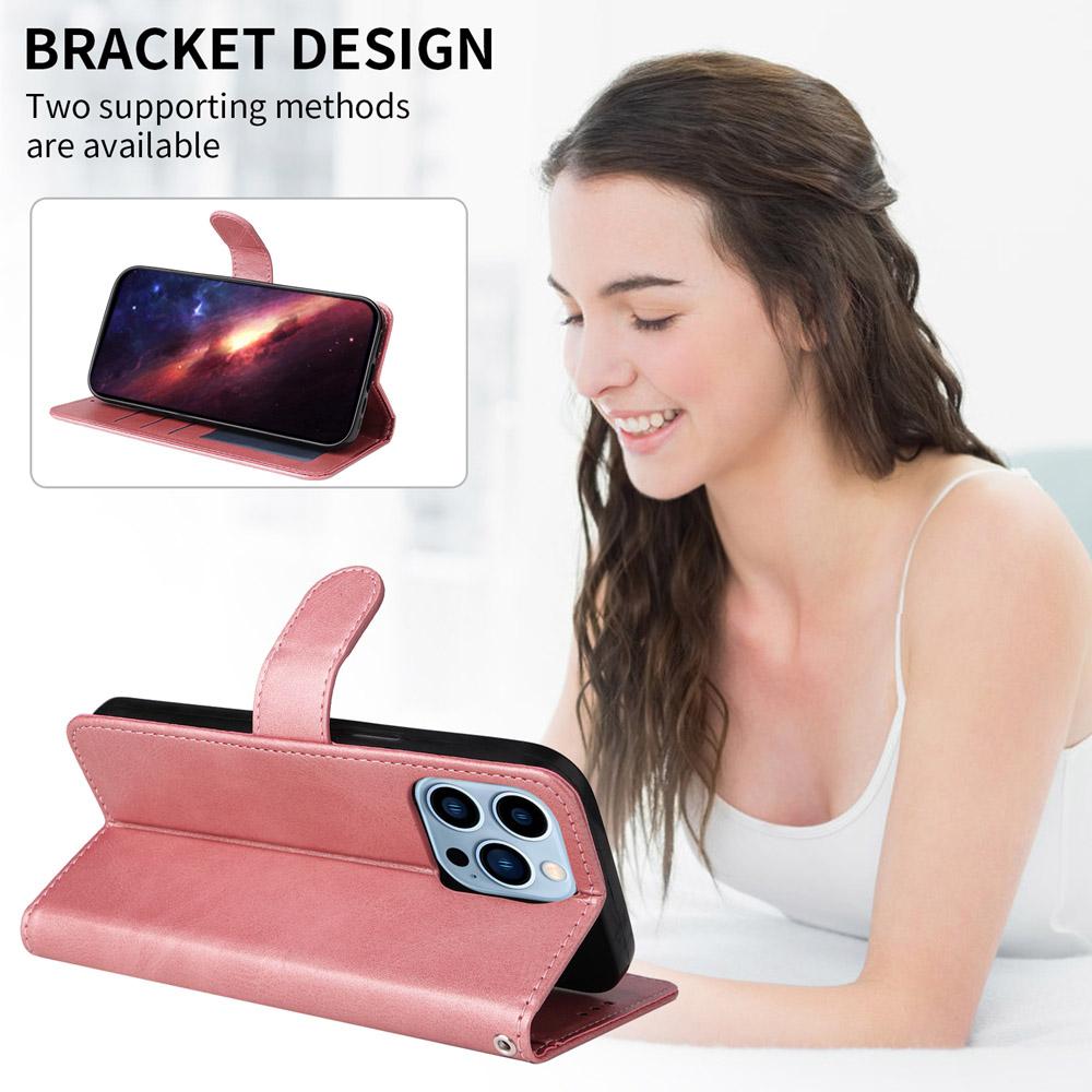 For vivo V50 Lite 4G / 5G Classic Calf Texture Flip Leather Phone Case(Rose Gold)