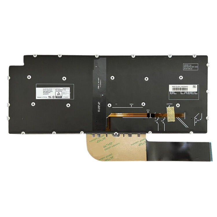 For Dell Inspiron 7490 / Vostro 5390 US Version Backlight Laptop Keyboard(Silver)