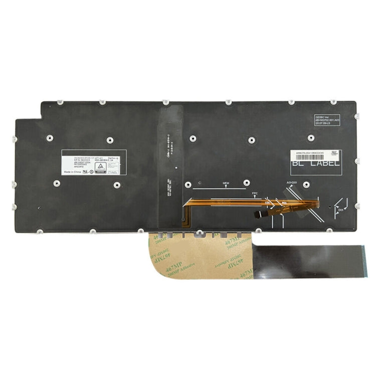 For Dell Inspiron 7490 / Vostro 5390 US Version Backlight Laptop Keyboard(Black)