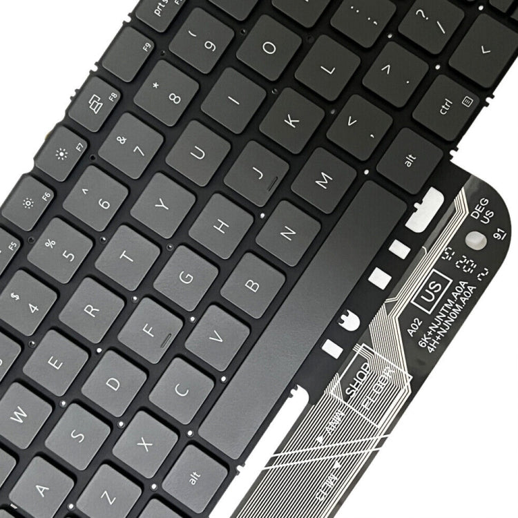 For Dell Vostro 5310 5320 5410 Latitude 3320 3420 US Version Backlight Laptop Keyboard(Black)