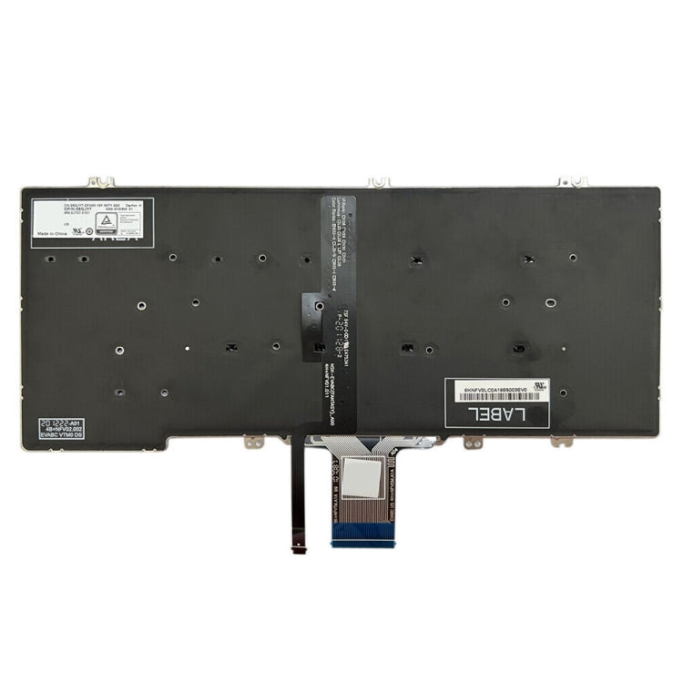 For Dell Latitude 7300 5300 5200 US Version Backlight Laptop Keyboard(Black)