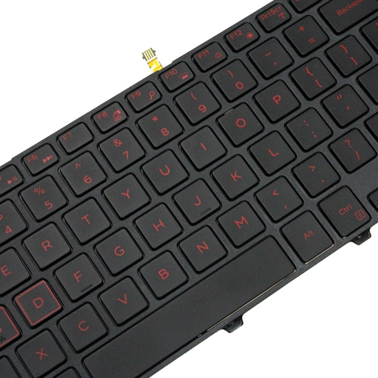 Backlight Laptop Keyboard For Dell 15-9550 / 15-3000 / 15-5542(Red Word)