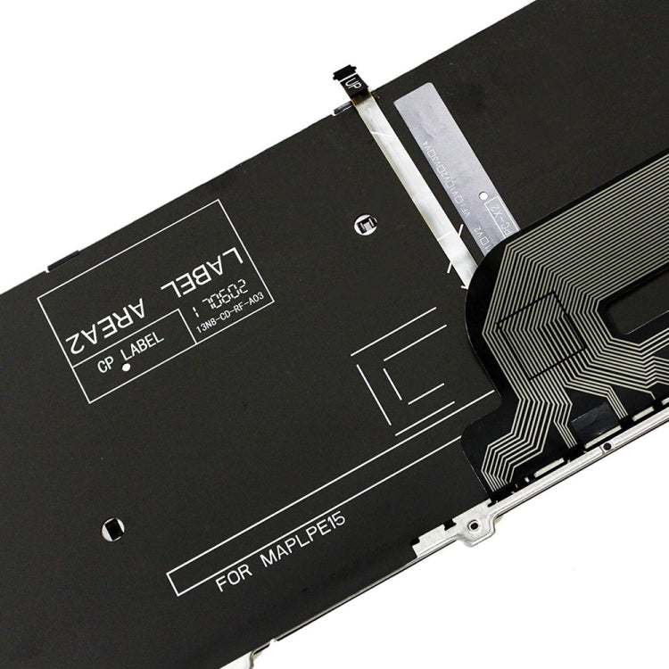 Backlight Laptop Keyboard For Dell 15-9550 / 15-3000 / 15-5542(Red Word)