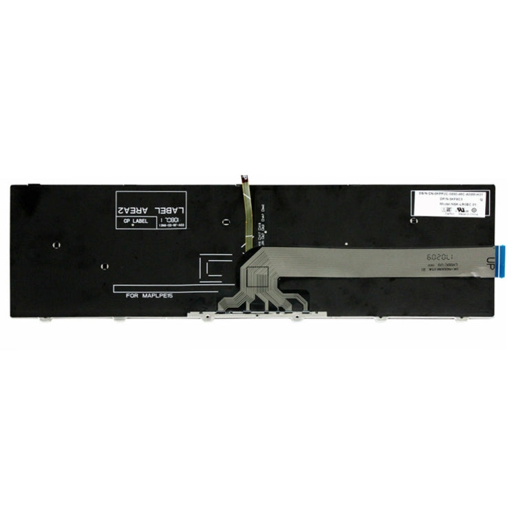 Backlight Laptop Keyboard For Dell 15-9550 / 15-3000 / 15-5542(White Word)