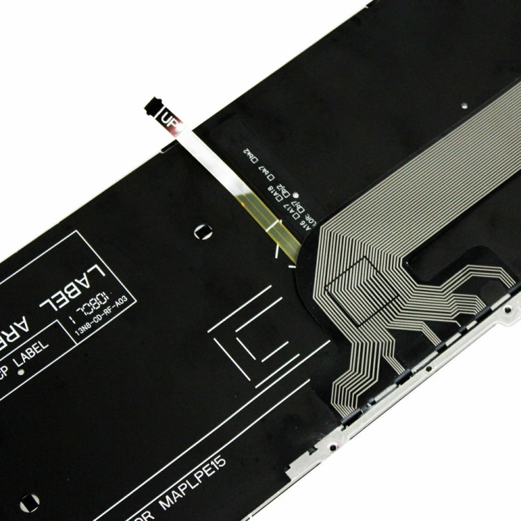 Backlight Laptop Keyboard For Dell 15-9550 / 15-3000 / 15-5542(White Word)