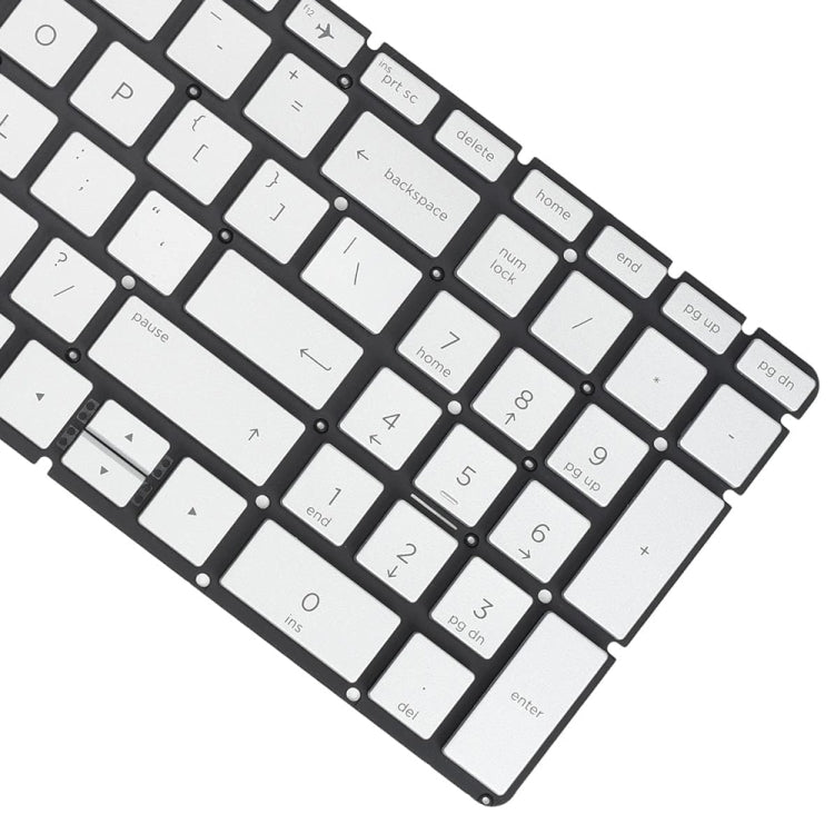 For HP 15m-DR / 15m-DS US Version Laptop Backlight Keyboard(Silver)