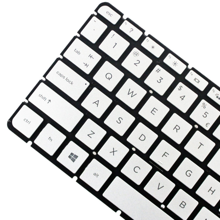For HP 15-AB / 15-AK US Version Laptop Backlight Keyboard(Silver)