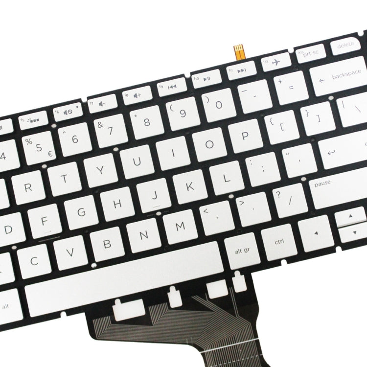 For HP 15-AB / 15-AK US Version Laptop Backlight Keyboard(Silver)