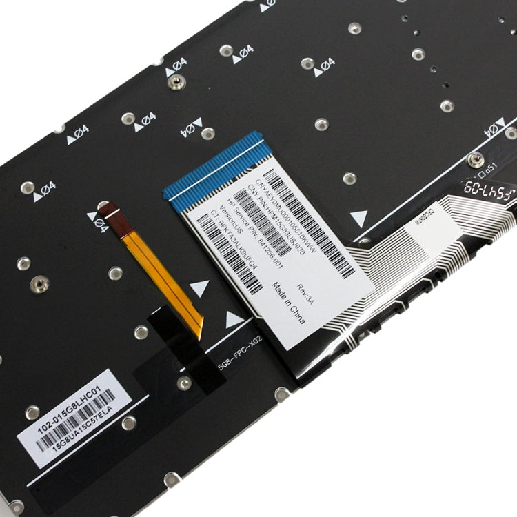 For HP Spectre 15-AP US Version Laptop Backlight Keyboard(Silver)