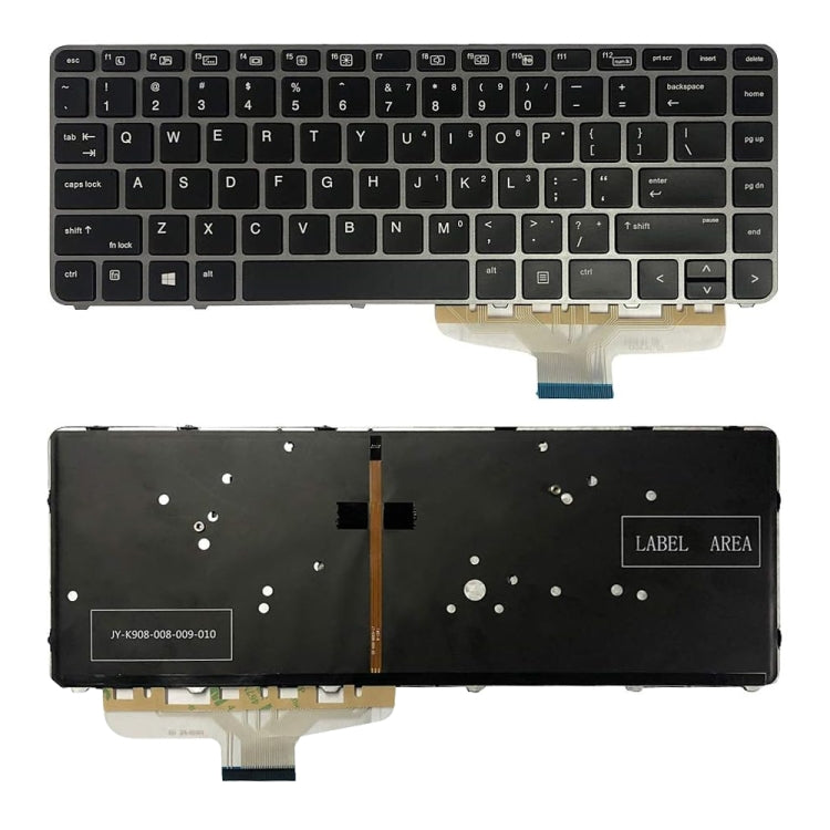 For HP Elitebook Folio 1040 G3 US Version Laptop Backlight Keyboard
