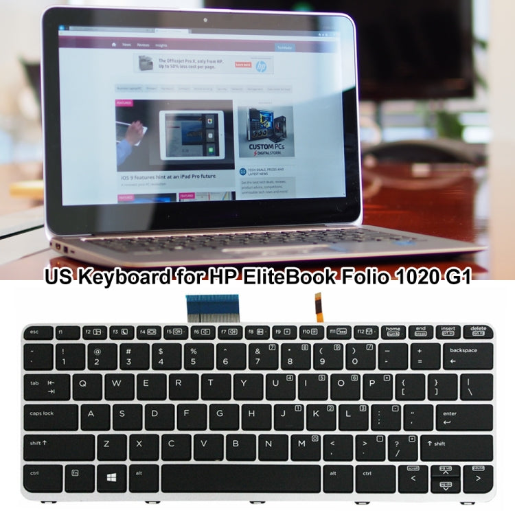 For HP Elitebook 1020 G1 US Version Laptop Backlight Keyboard