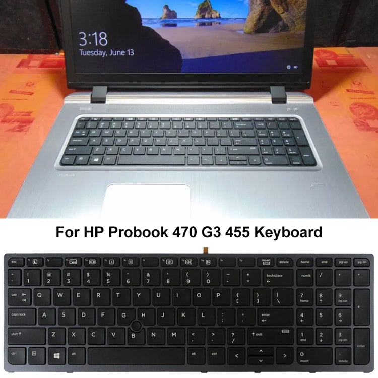For HP Probook 470 G3 US Version Laptop Backlight Keyboard