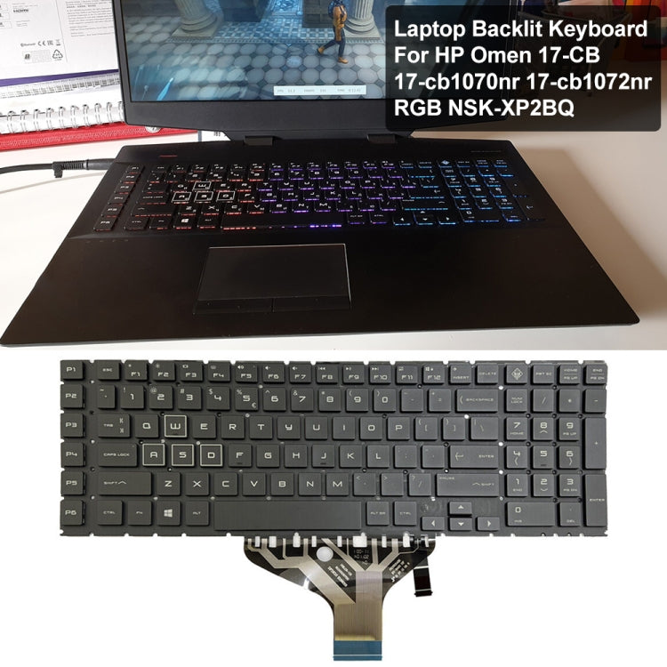 For HP Omen 17-CB US Version Laptop Backlight Keyboard