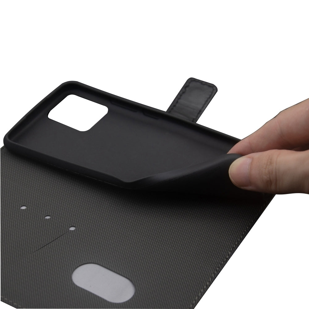 For vivo V50 5G Global idewei Two-color Splicing Leather Phone Case(Black)