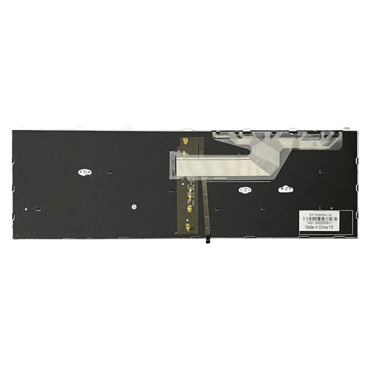 For HP ProBook 650 G4 Silver Frame US Version Laptop Backlight Keyboard