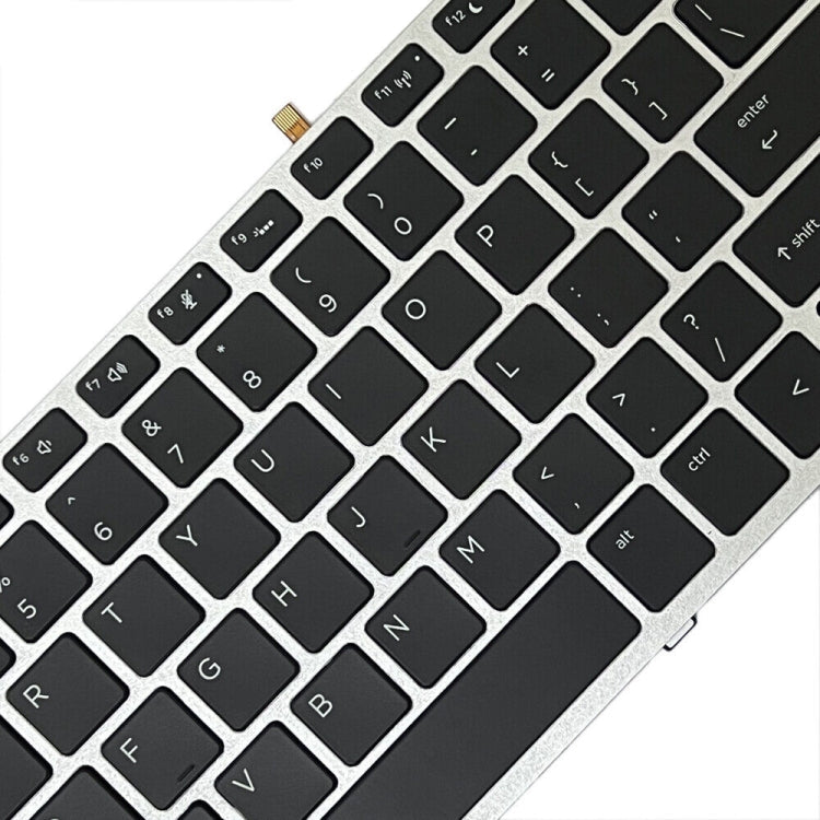 For HP ProBook 650 G4 Silver Frame US Version Laptop Backlight Keyboard