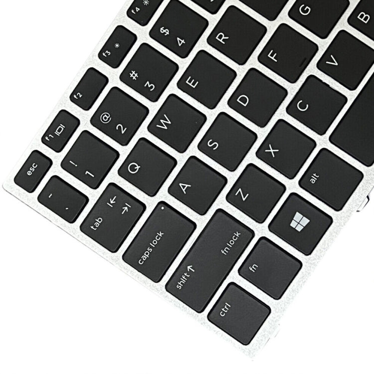 For HP ProBook 650 G4 Silver Frame US Version Laptop Backlight Keyboard