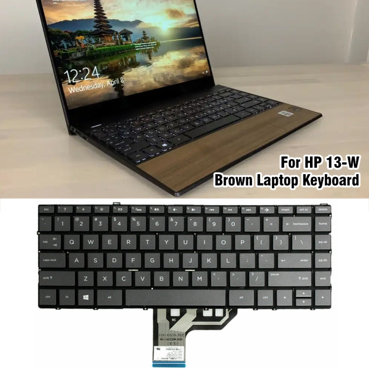 For HP 13-W Brown US Version Laptop Keyboard