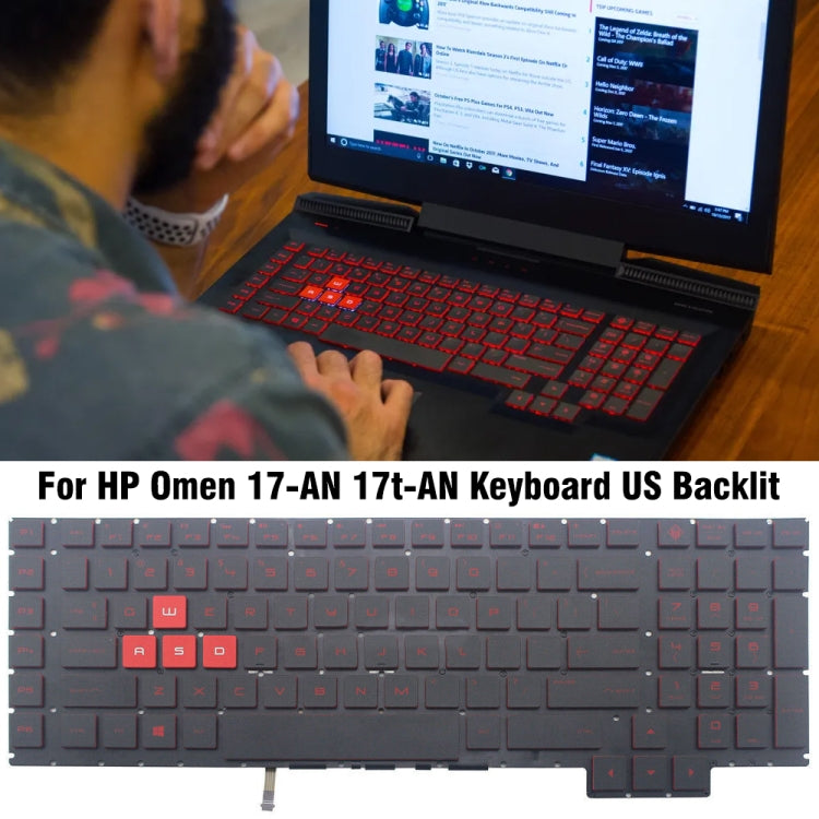 For HP Omen 17-AN / 17T-AN US Version Laptop Backlight Keyboard