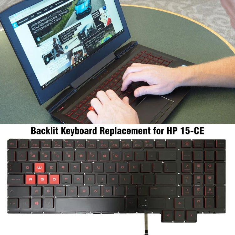 For HP 15-CE US Version Backlit Laptop Keyboard