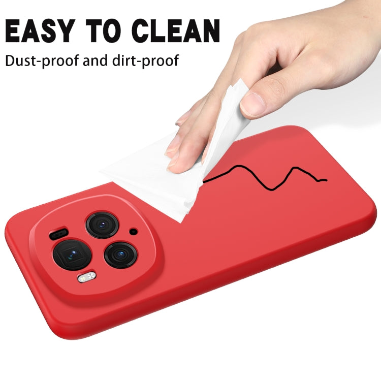 For Honor Magic6 Pro Pure Color Liquid Silicone Shockproof Phone Case(Red)