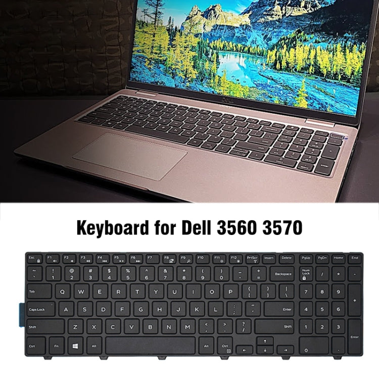 US Version Laptop Keyboard For Dell 3560 3570(Black)