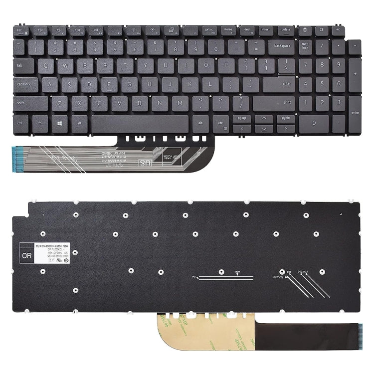 US Version Laptop Keyboard For Dell Inspiron 15?7590 7591 7791(Black)