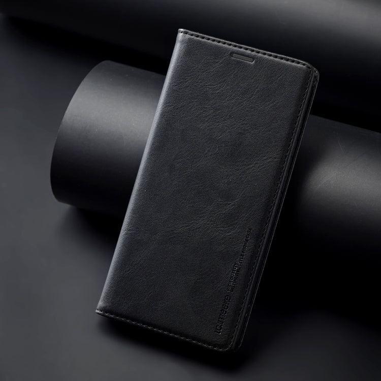 For Samsung Galaxy S24 LC.IMEEKE RFID Anti-theft Leather Phone Case(Black)