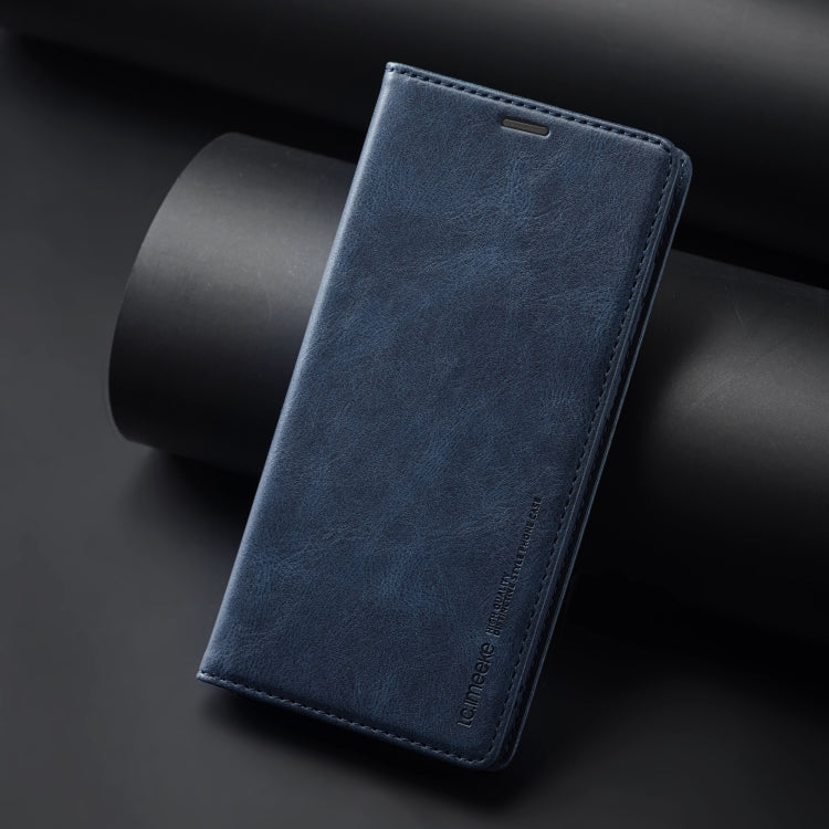 For Samsung Galaxy S24 LC.IMEEKE RFID Anti-theft Leather Phone Case(Blue)