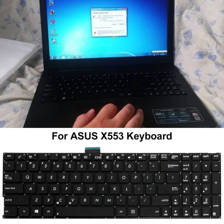 For ASUS X553 US Version Laptop Keyboard(Black)