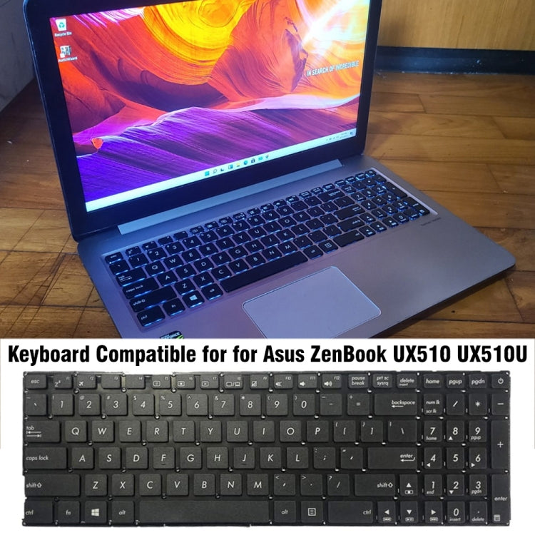 US Version Laptop Keyboard For Asus ZenBook UX510 UX510U UX510UA(Black)