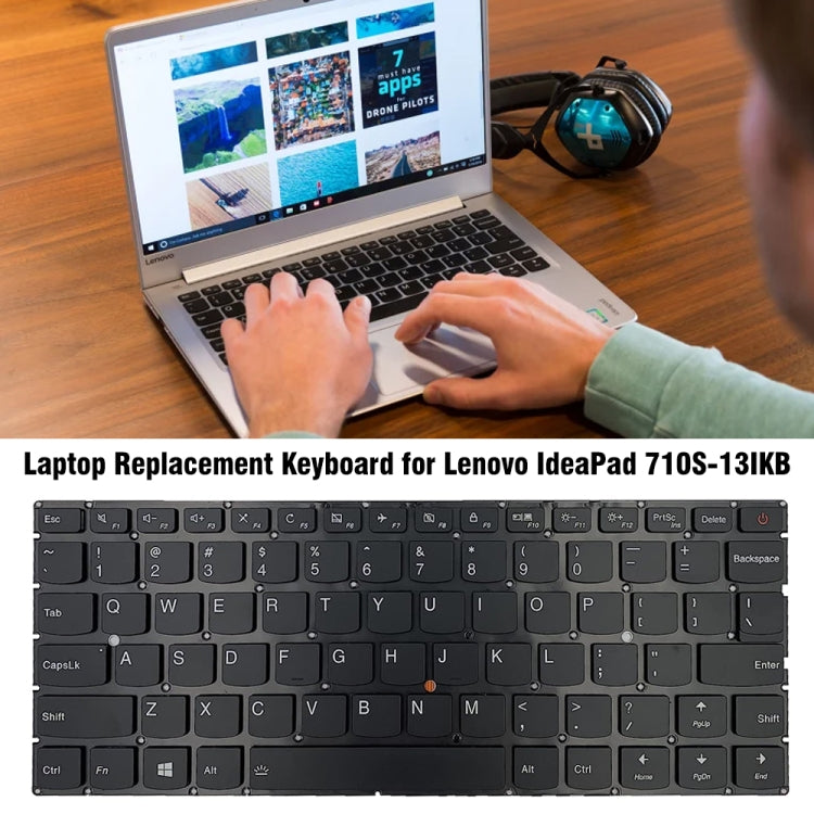 For Lenovo IdeaPad 710S-13IKB 710S-13ISK US Version Laptop Keyboard