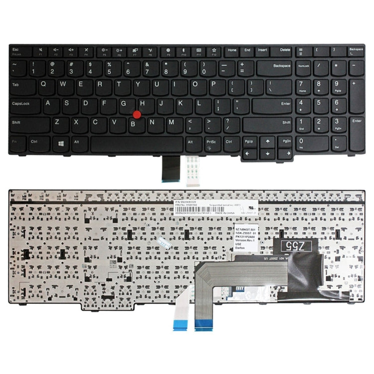 For Lenovo IBM ThinkPad E570 E575 US Version Laptop Keyboard