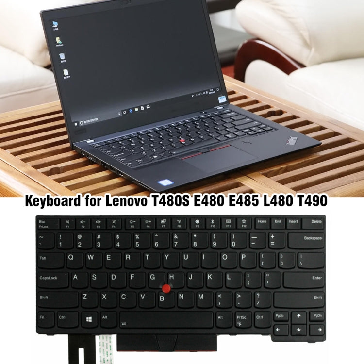 For Lenovo T480S E480 E485 L480 T490 US Version Laptop Keyboard