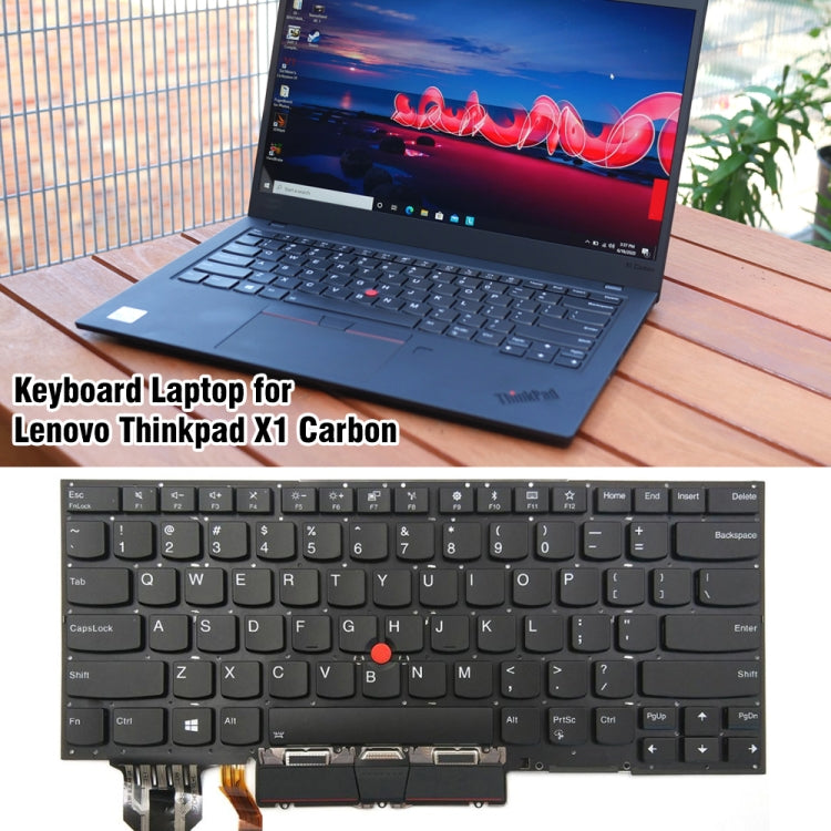 For Lenovo Thinkpad X1 Carbon 8th Gen 2020 US Version Backlight Laptop Keyboard