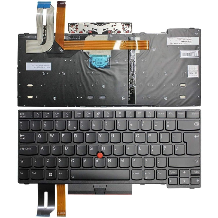 For Lenovo Thinkpad T480s E480 L480 UK Version Backlight Laptop Keyboard