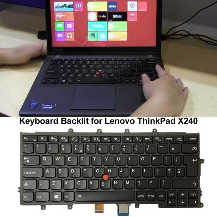 For Lenovo ThinkPad X240 X250 20AL 20AM UK Version Backlight Laptop Keyboard