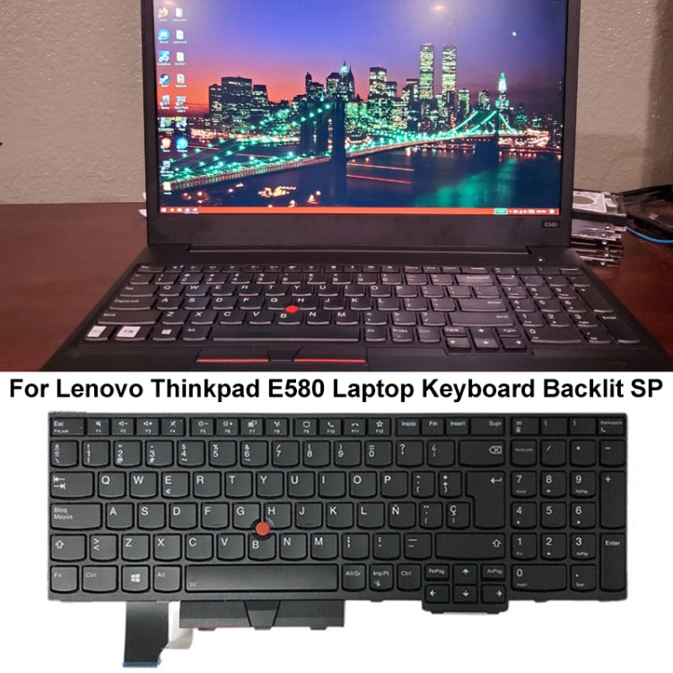 For Lenovo ThinkPad E580 / L580 / E585 Spanish Version Backlight Laptop Keyboard