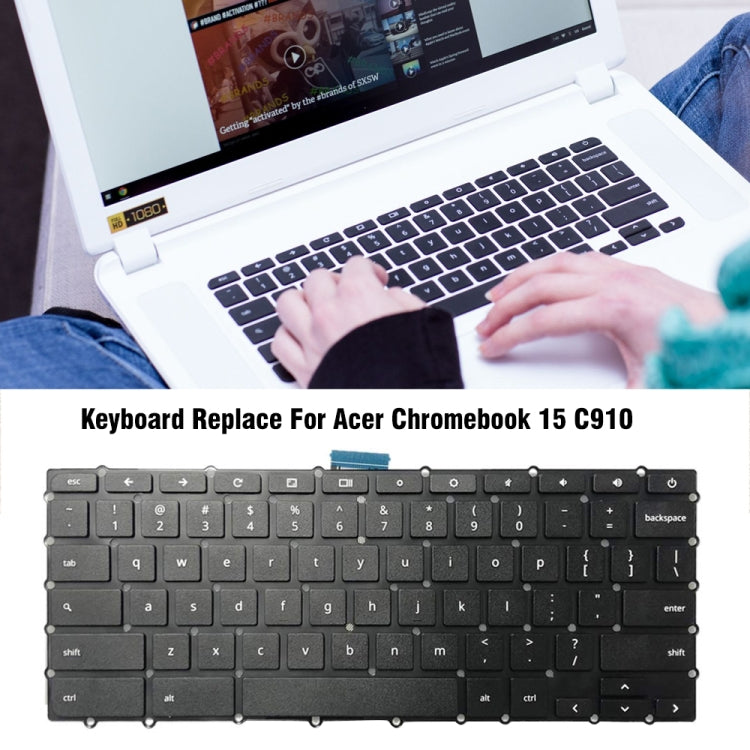 For Acer Chromebook 15 C910 / CB3-431 US Version Laptop Keyboard