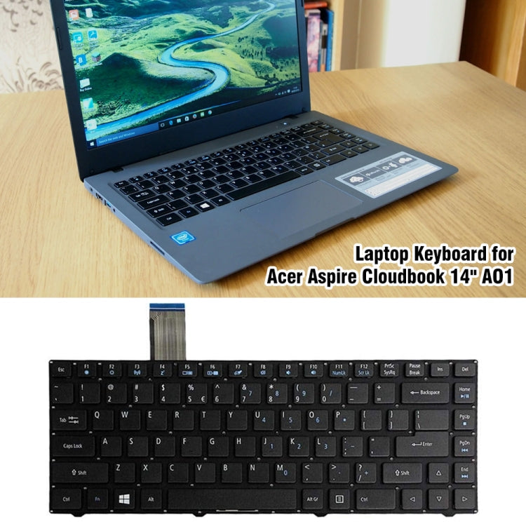 For Acer Aspire Cloudbook 14 A01 US Version Laptop Keyboard