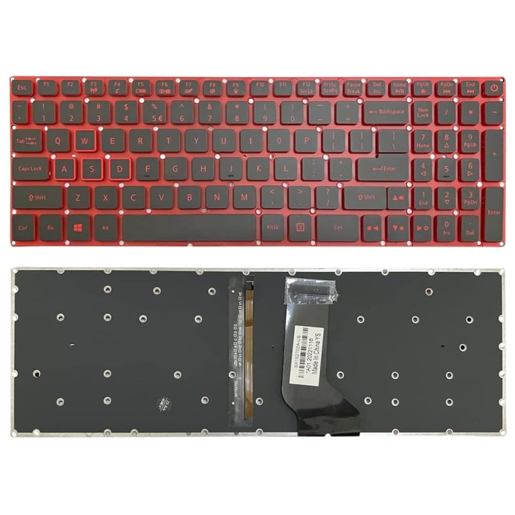 For Acer Nitro 5 AN515-41 US Version Red Backlight Laptop Keyboard