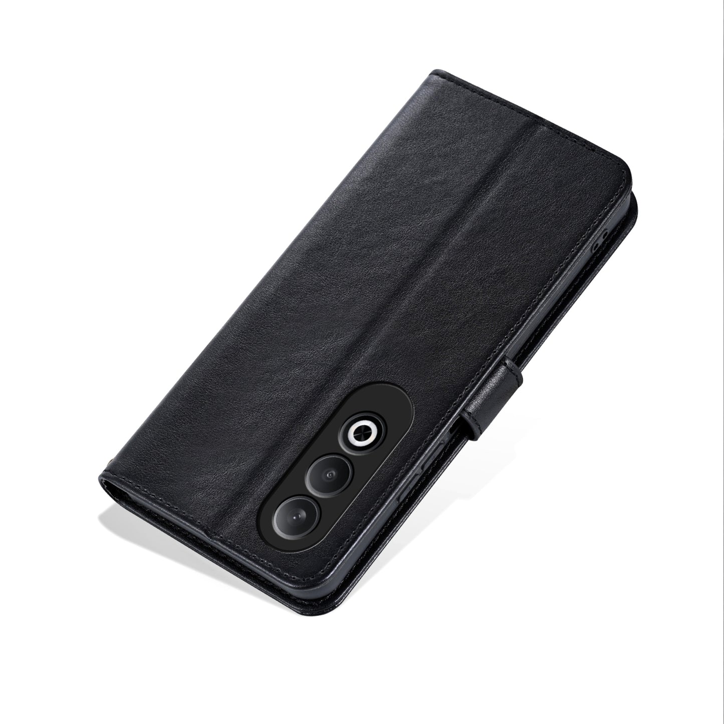 For OPPO K12 AZNS Sheepskin Texture Flip Leather Phone Case(Black)