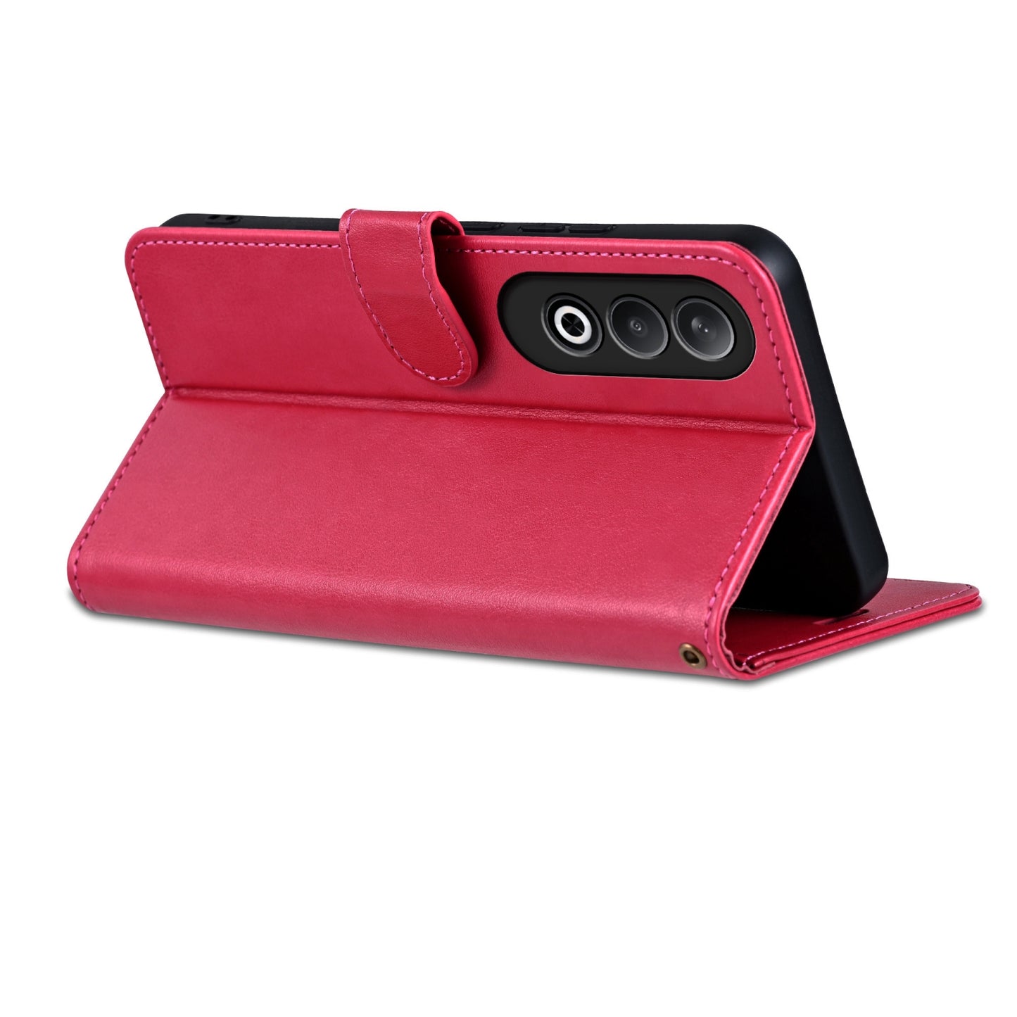 For OPPO K12 AZNS Sheepskin Texture Flip Leather Phone Case(Red)