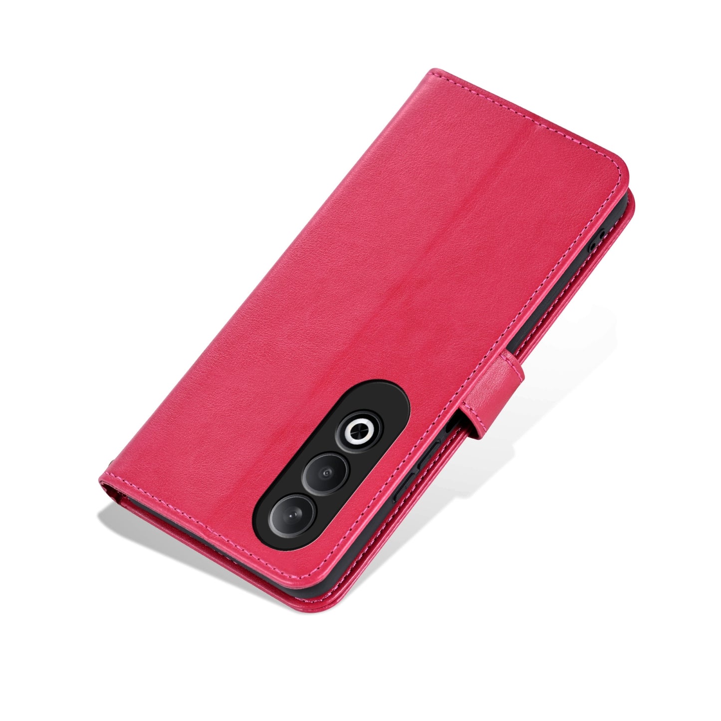 For OPPO K12 AZNS Sheepskin Texture Flip Leather Phone Case(Red)